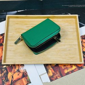 【田中革具】 緑 コンパクト 財布 エピレザー ジッピーウォレット ラウンドファスナー 革