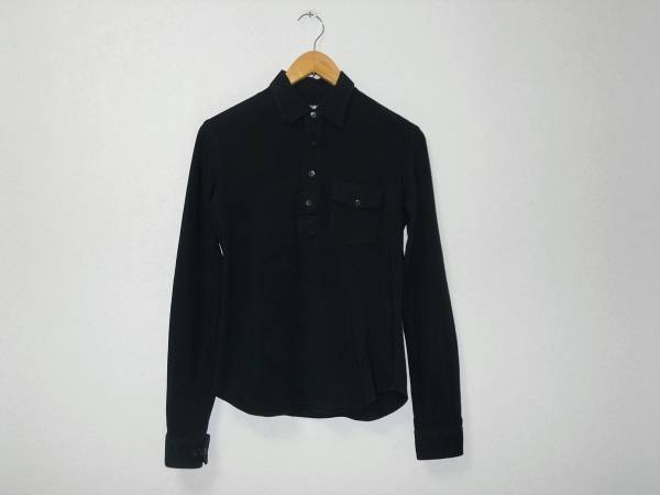 本物★RAF SIMONS ラフシモンズ 半袖ポロシャツ　黒　46