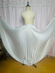 ※一点物【オーダーメイド】超ロング　サテン　プリーツスカート　てかてか　とろとろ　