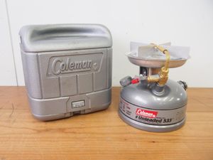 ☆【2T1223-7】 Coleman コールマン ストーブ Unleaded 533 ケース付き バーナー キャン