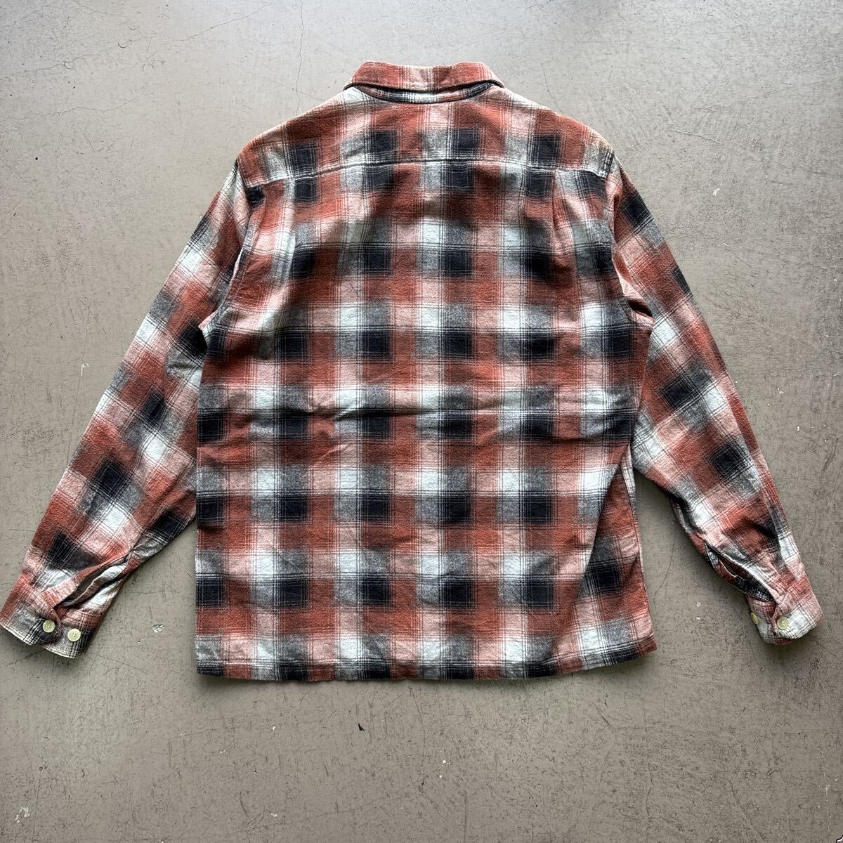 希少 50s 60s ビンテージ ヴィンテージ シャツ オンブレ シャドウ