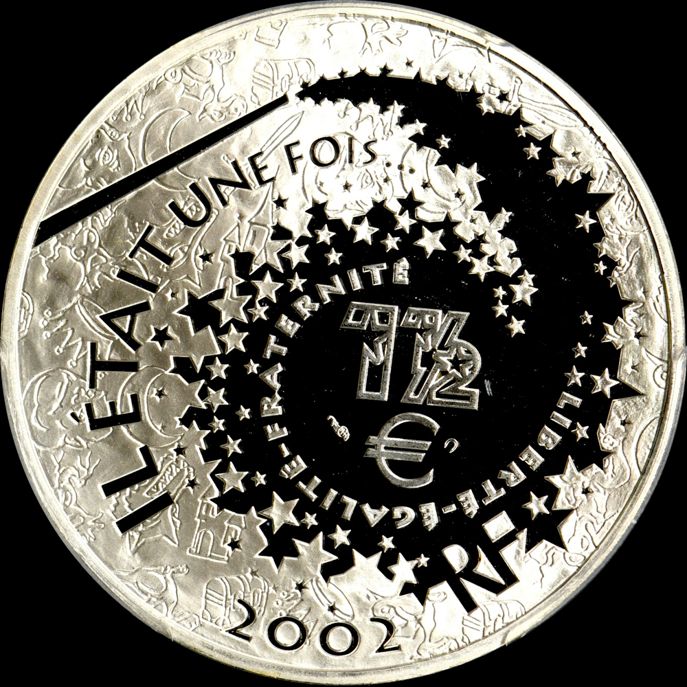☆日終【PCGS PR66DCAM 発行9928枚】2002 フランス ピノキオ 1.5ユーロ