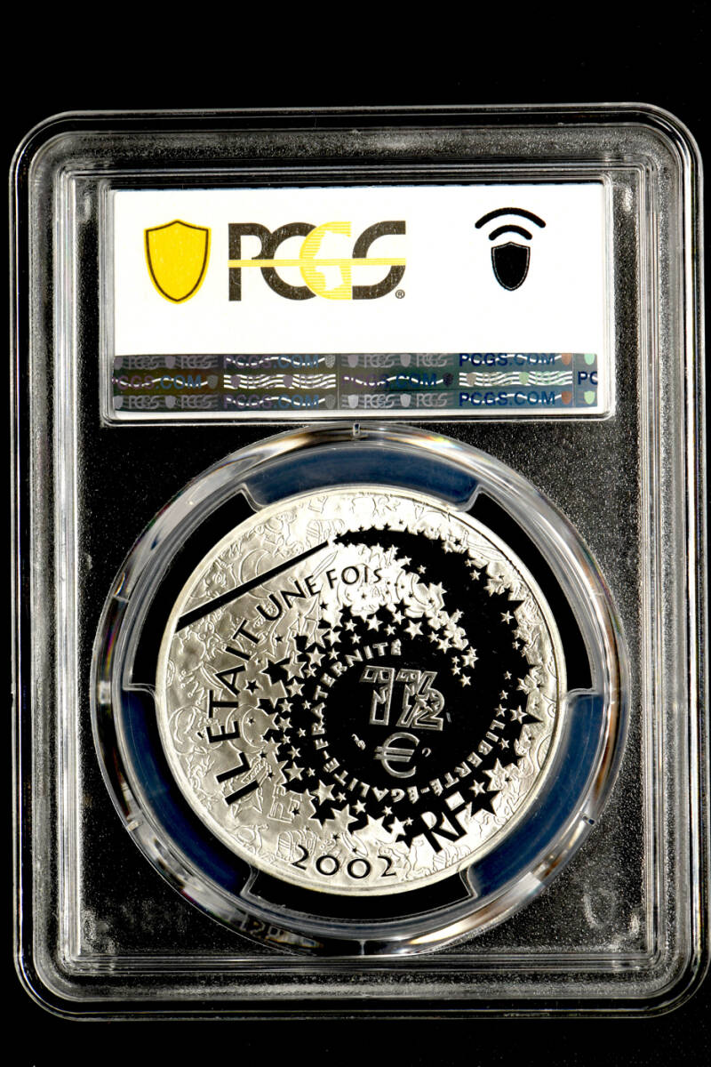 ☆日終【PCGS PR66DCAM 発行9928枚】2002 フランス ピノキオ 1.5ユーロ