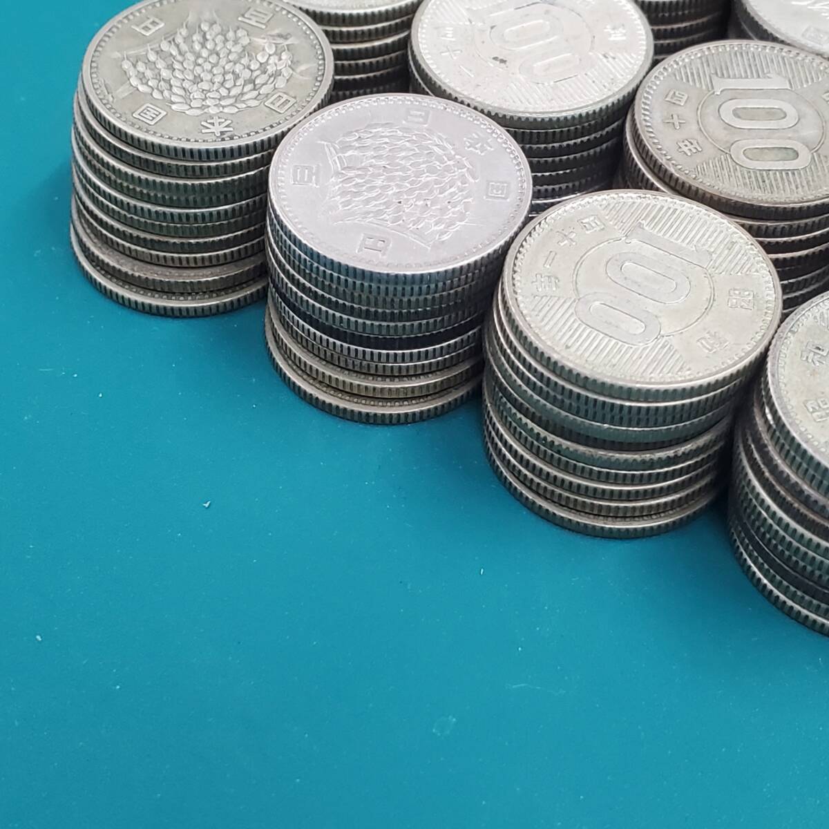 100円 銀貨 405枚 まとめ 稲穂 鳳凰 東京五輪 1964 日本古銭 百円銀貨