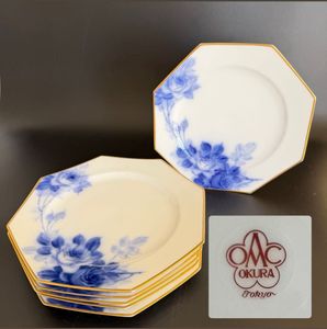 大倉陶園 ブルーローズ プレートのYahoo!オークション(旧ヤフオク!)の