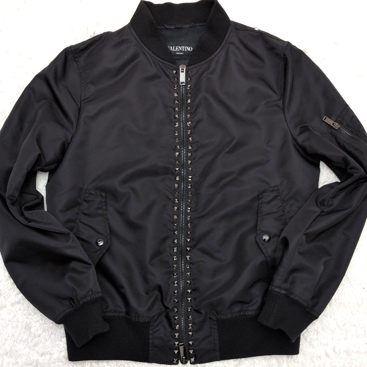 極美品 L】ヴァレンティノ VALENTINO ロックスタッズ ボンバー