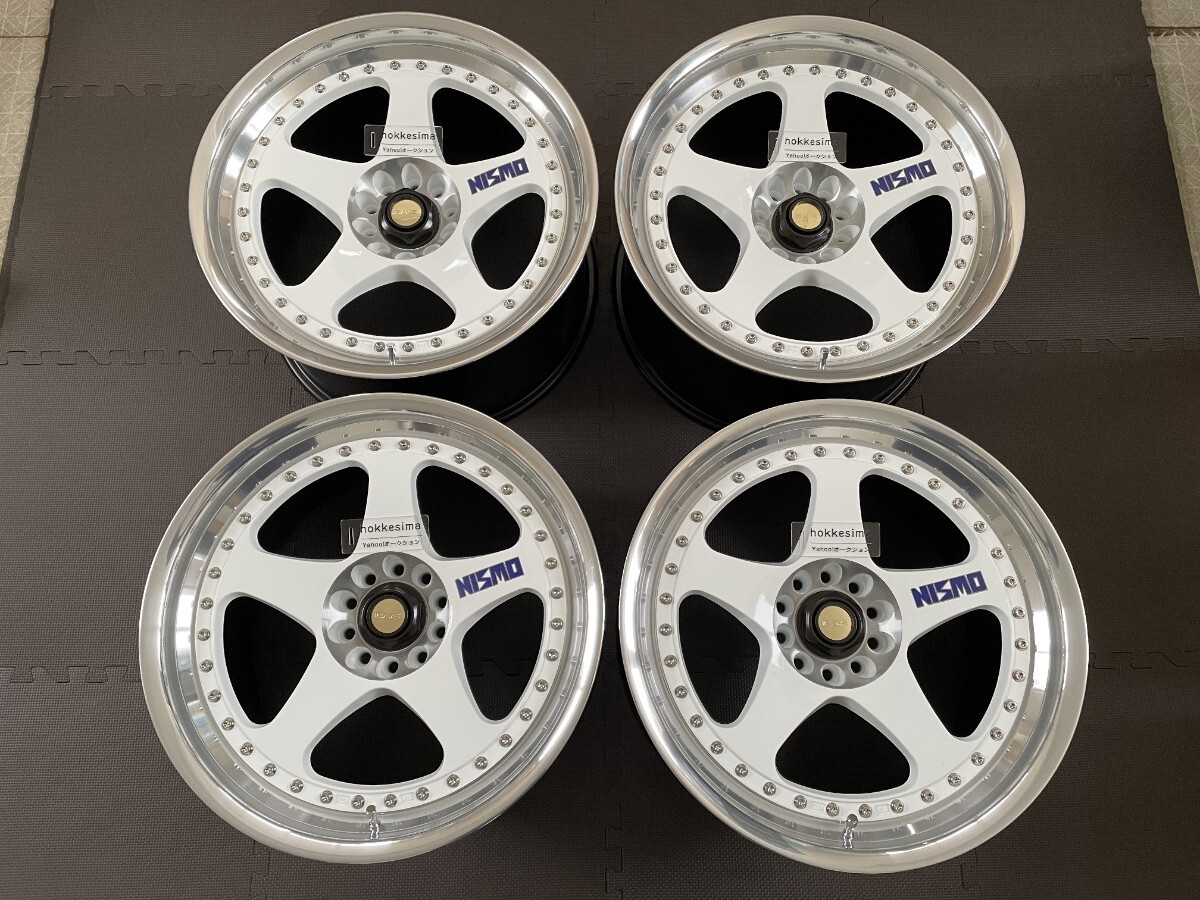 NISMO LM-GT1 18×10J+20 400R指定サイズ 旧NISMOロゴ ホワイト