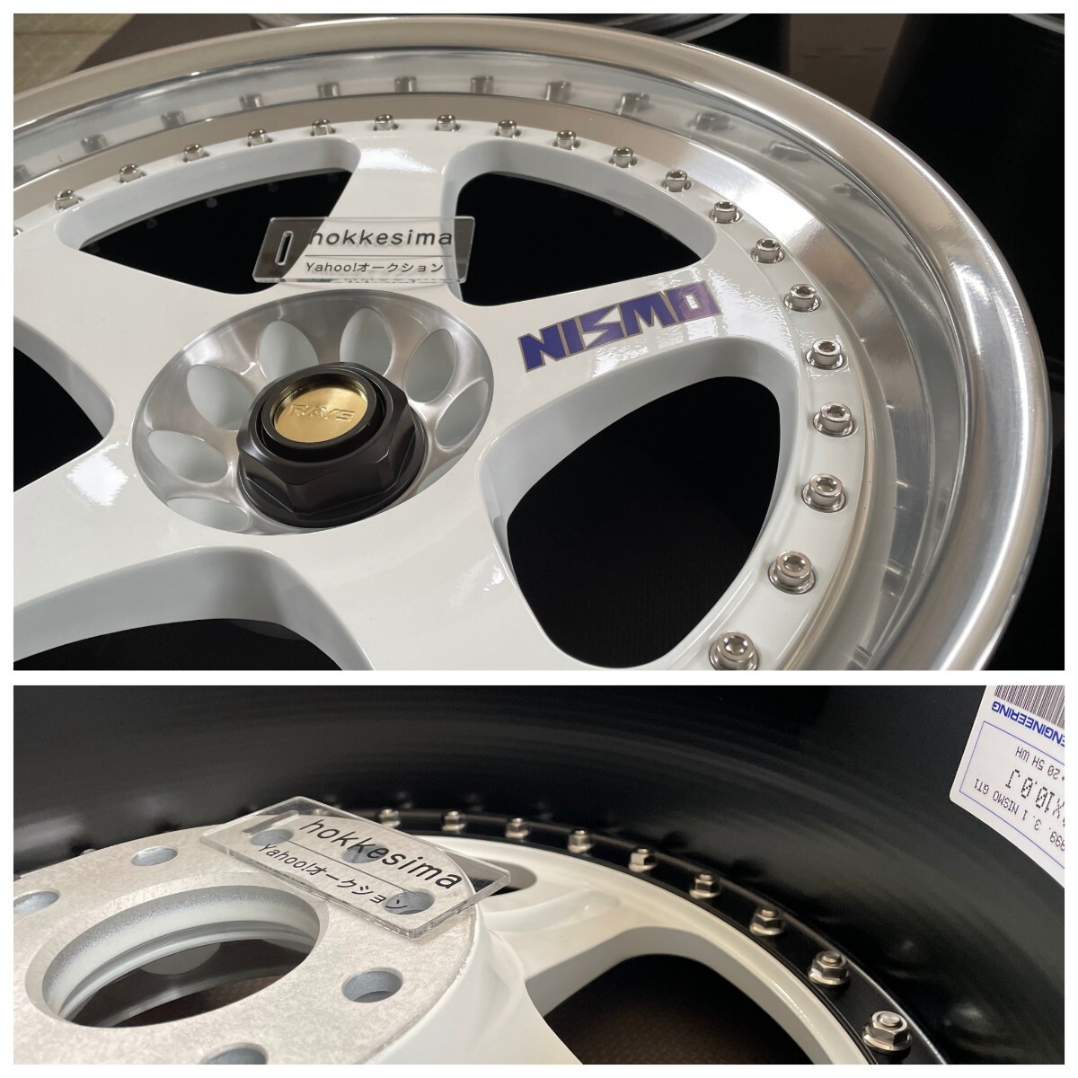NISMO LM-GT1 18×10J+20 400R指定サイズ 旧NISMOロゴ ホワイト