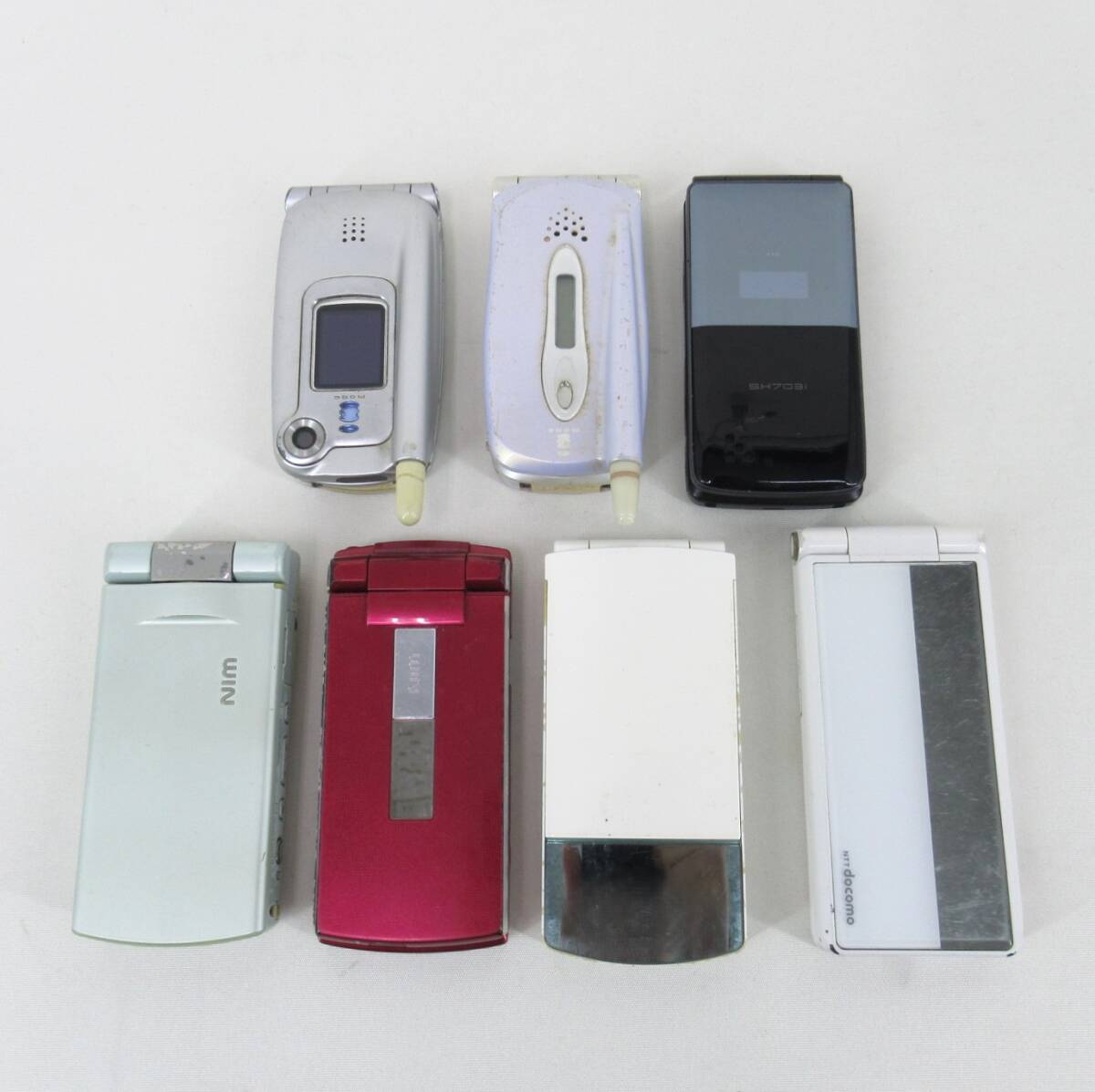 ◇ジャンク◇ガラケー 携帯電話 7台セット docomo au 訳あり 部品取り