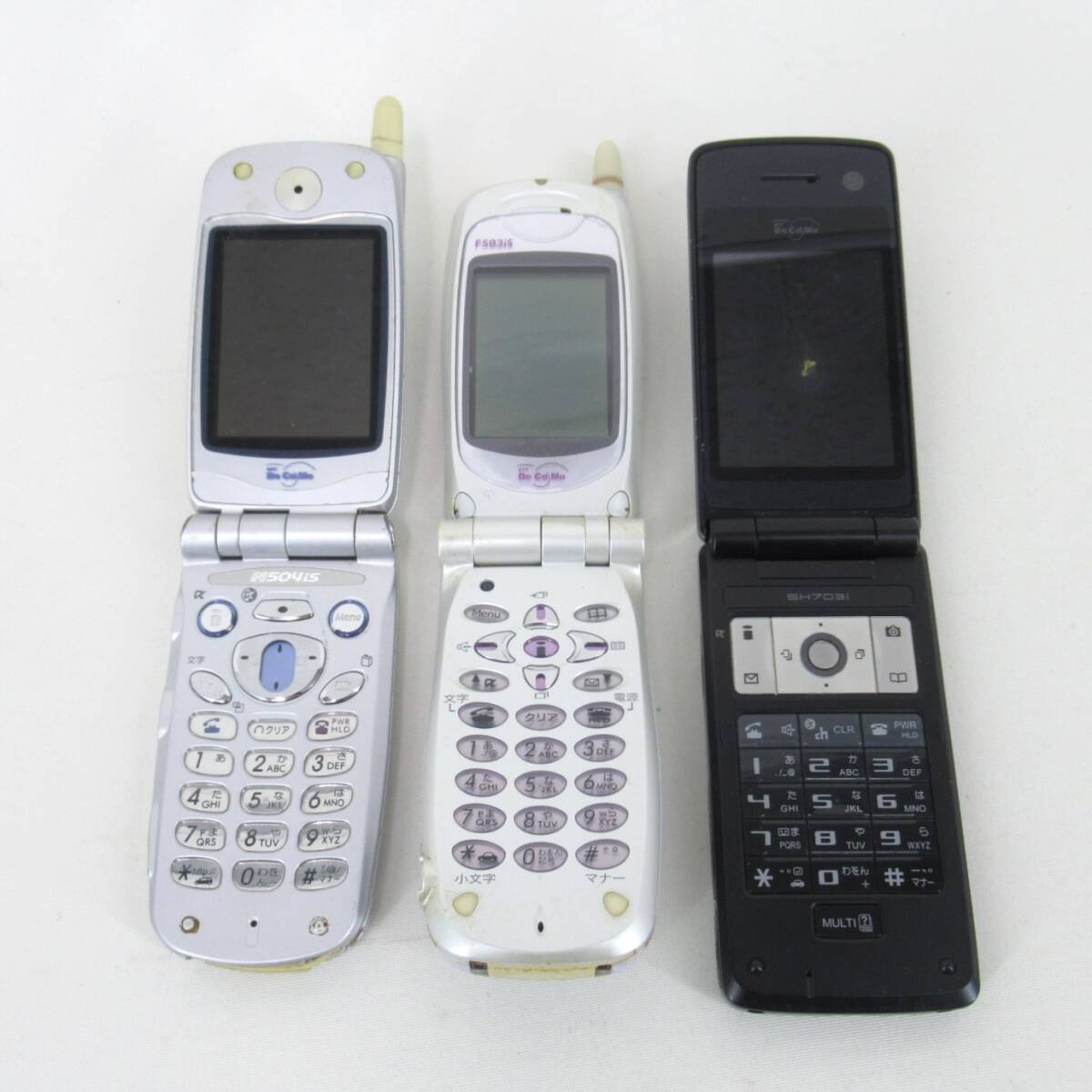 ◇ジャンク◇ガラケー 携帯電話 7台セット docomo au 訳あり 部品取り