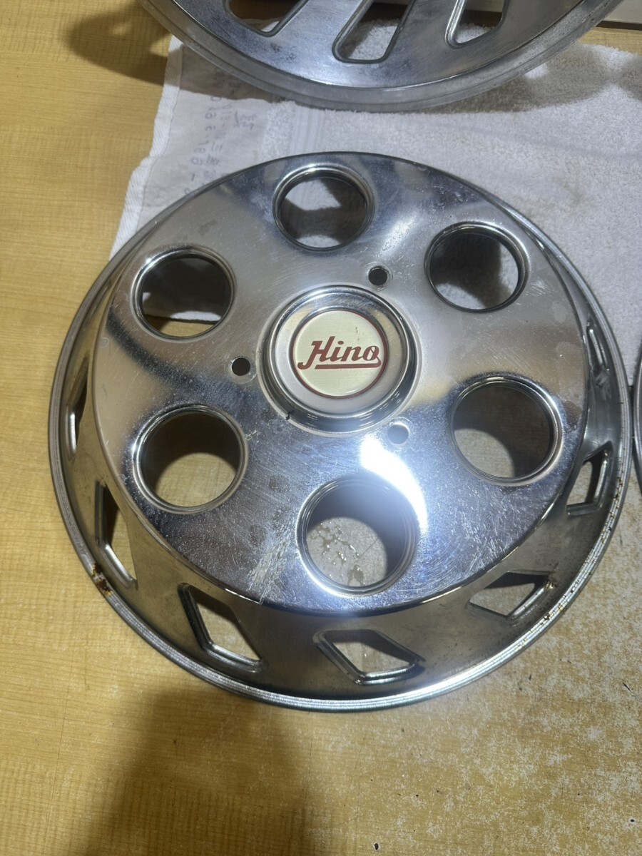 R # 日野 Hino 純正 ホイールキャップ 4枚セット ホイールカバー 6穴