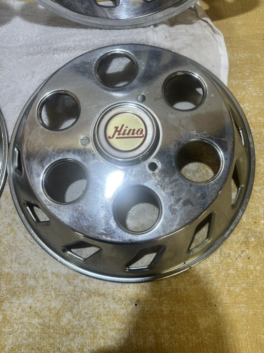 R # 日野 Hino 純正 ホイールキャップ 4枚セット ホイールカバー 6穴