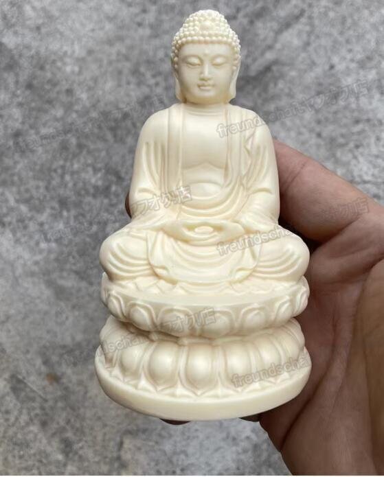 象牙 象牙の実彫り飛天仙人の置物 置物 「蝦蟇仙人」 緑和堂 彫刻 象