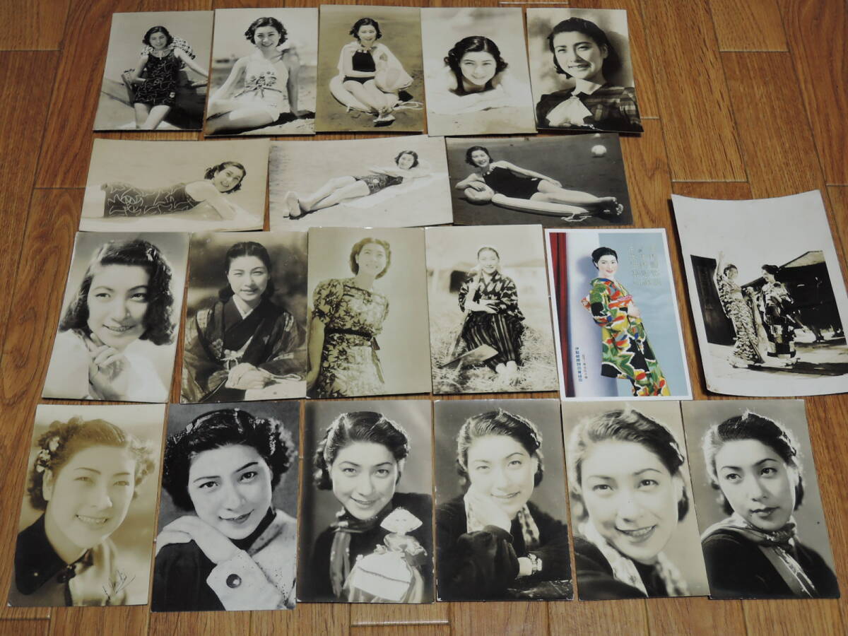 槇芙佐子 戦前 女優 ブロマイド プロマイド 絵葉書 セット まとめて 22