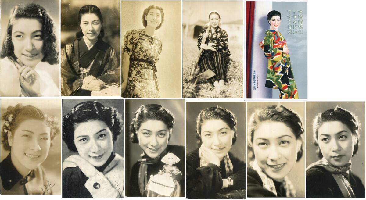 槇芙佐子 戦前 女優 ブロマイド プロマイド 絵葉書 セット まとめて 22