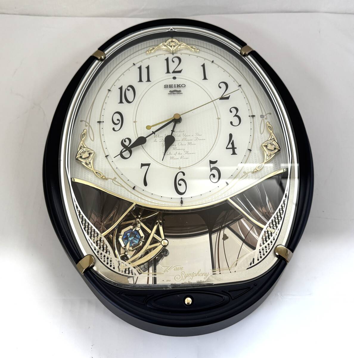 菊水-1316】SEIKO セイコー Wave Symphony 壁掛け時計 AM803L/電波時計