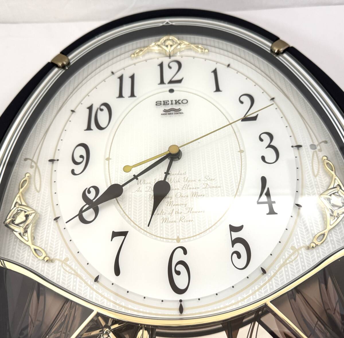 菊水-1316】SEIKO セイコー Wave Symphony 壁掛け時計 AM803L/電波時計