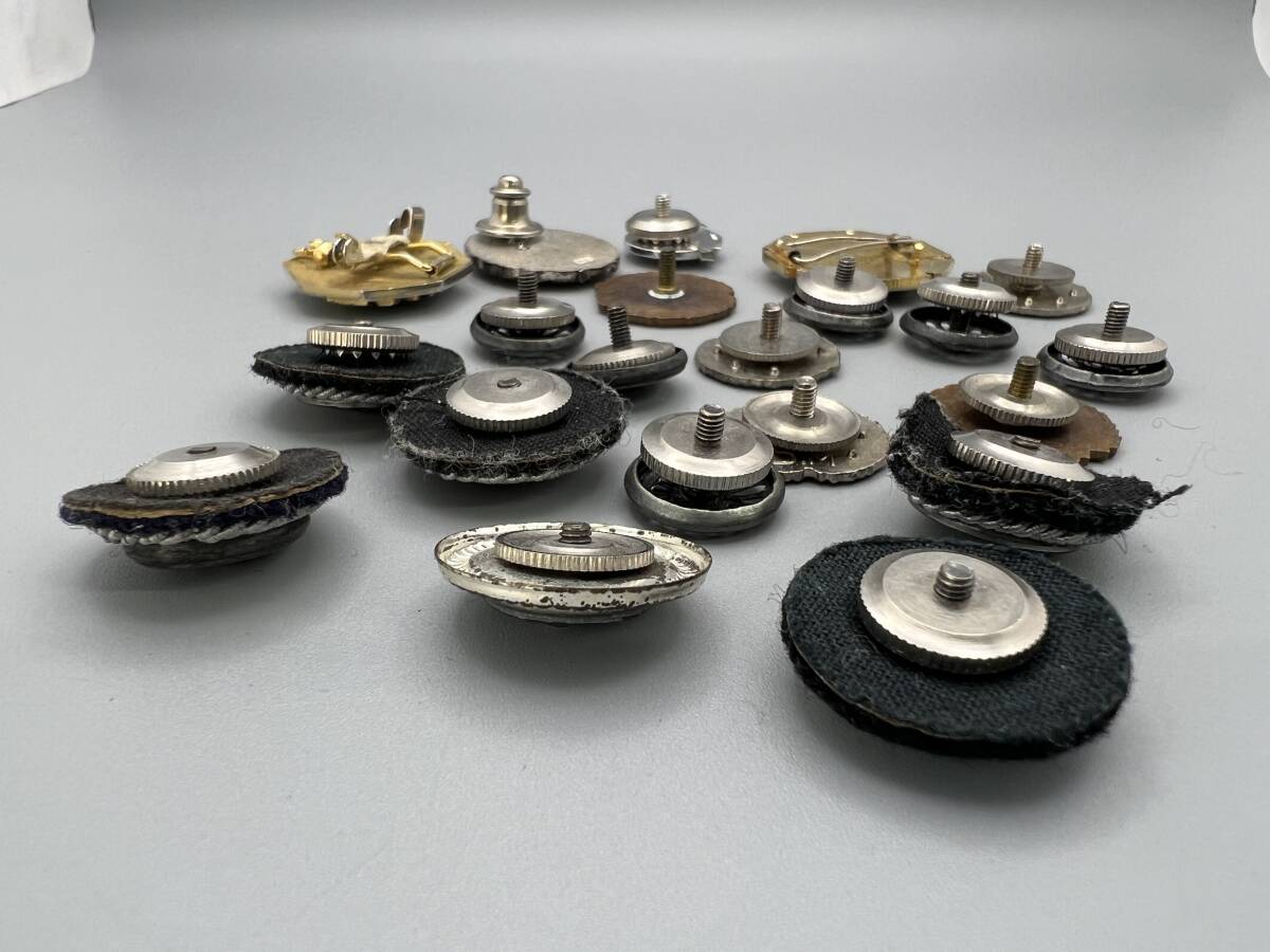 N18☆ 21点 国鉄 社章 バッジ 襟章 ネジ式 ピンバッジ まとめ売り 現状