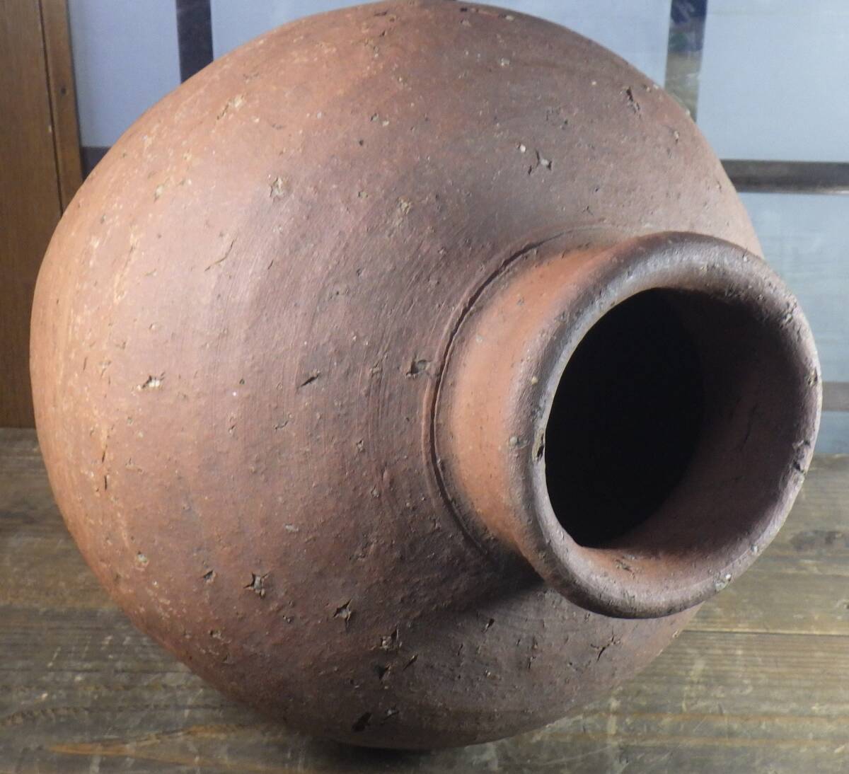 古信楽 信楽焼 大壺 石噛み 六古窯 花器 壺 室町～江戸時代(花器、壷