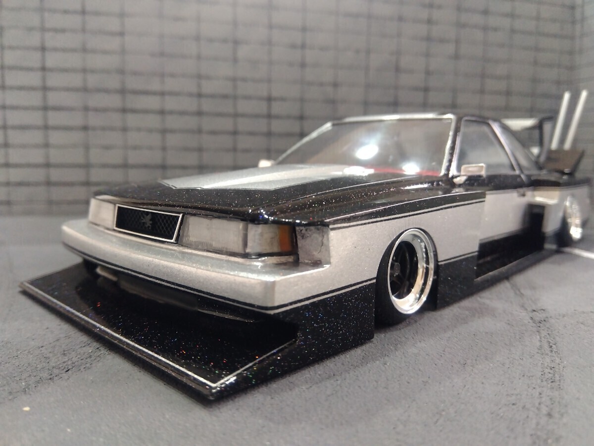 アオシマ1/24プラモデル10ソアラ街道レーサー旧車シルエット族車
