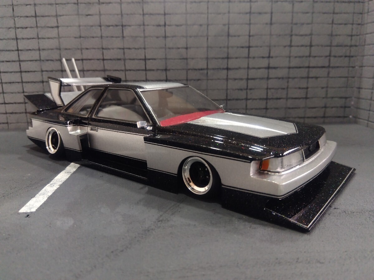 アオシマ1/24プラモデル10ソアラ街道レーサー旧車シルエット族車