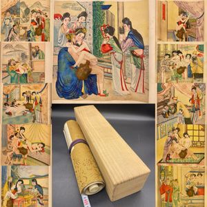 春画の巻物　75年以上前の古美術　希少　レア 春画巻物の値段と価格推移は？｜19件の売買データから春画巻物の価値が