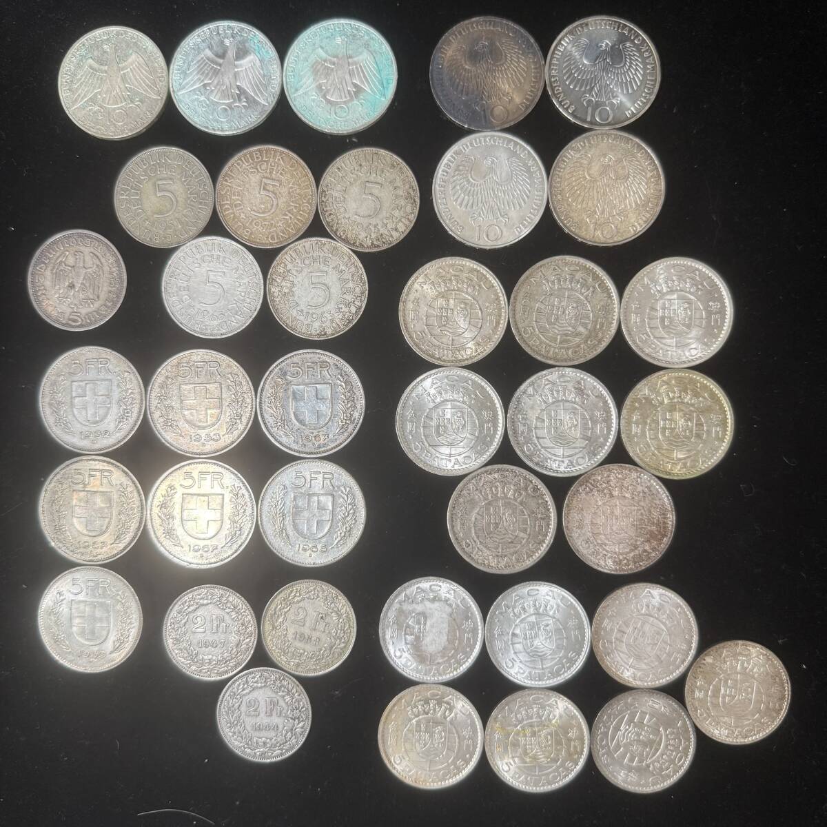 ドイツ 10マルク 硬貨 4枚セット 西ドイツ】ミュンヘンオリンピック記念 10マルク銀貨 5種セット 1972