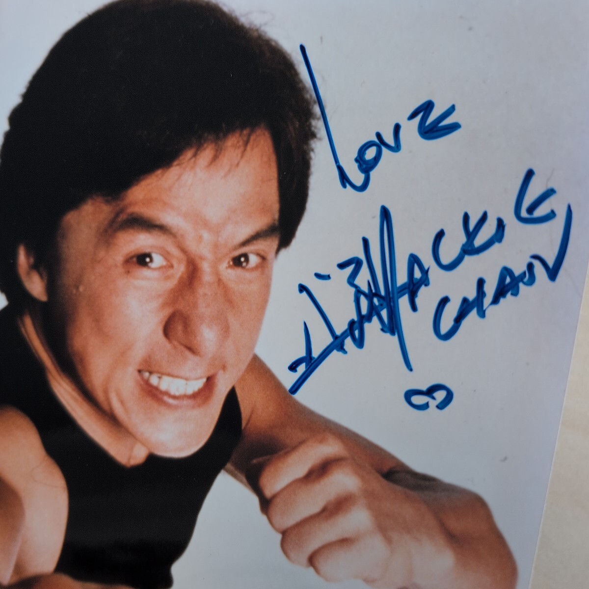 C05 逸品 ジャッキー・チェン 直筆サイン入り生写真 本人直筆証明書