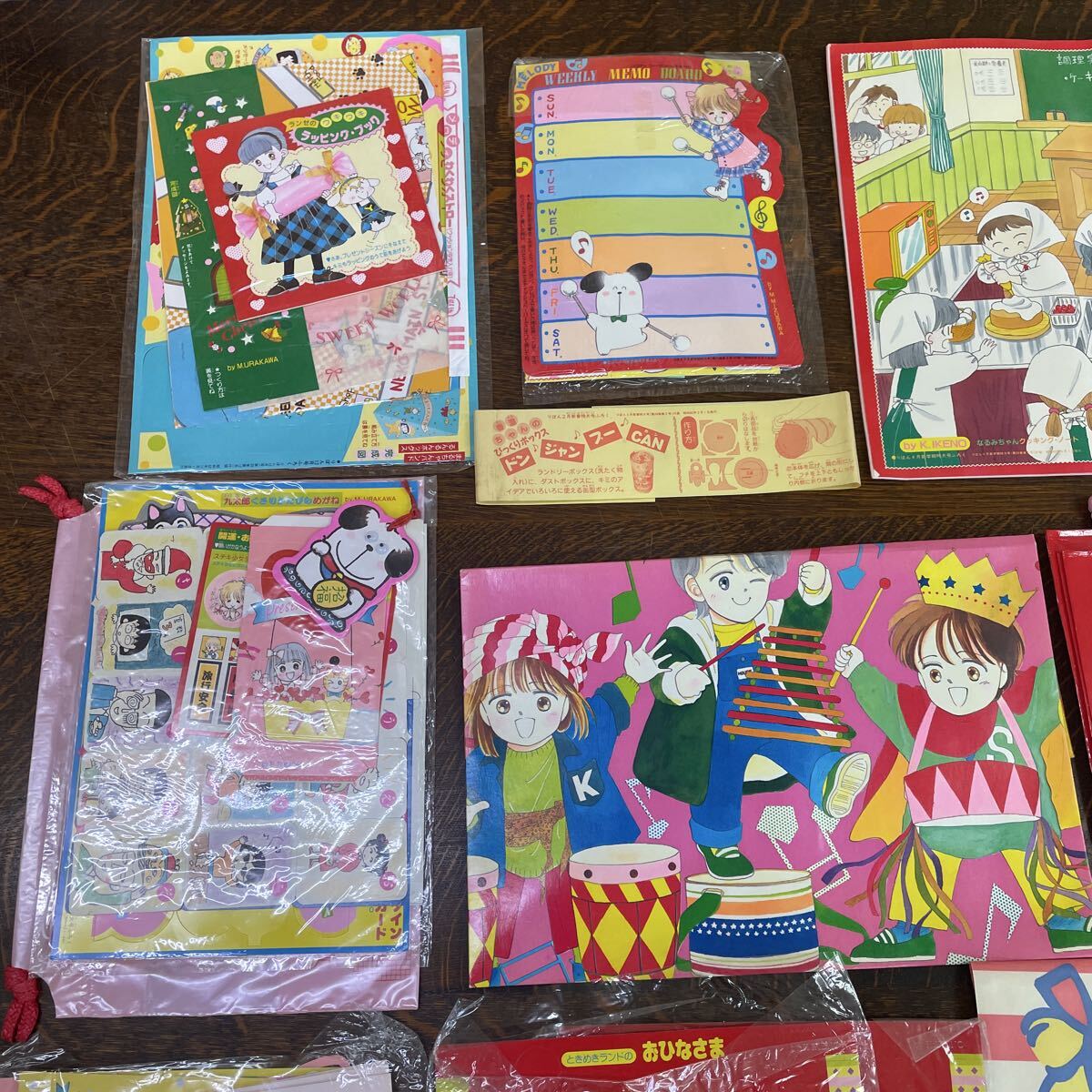 B4152 りぼん 付録 当時物 少女漫画 平成レトロ ノート ポスター