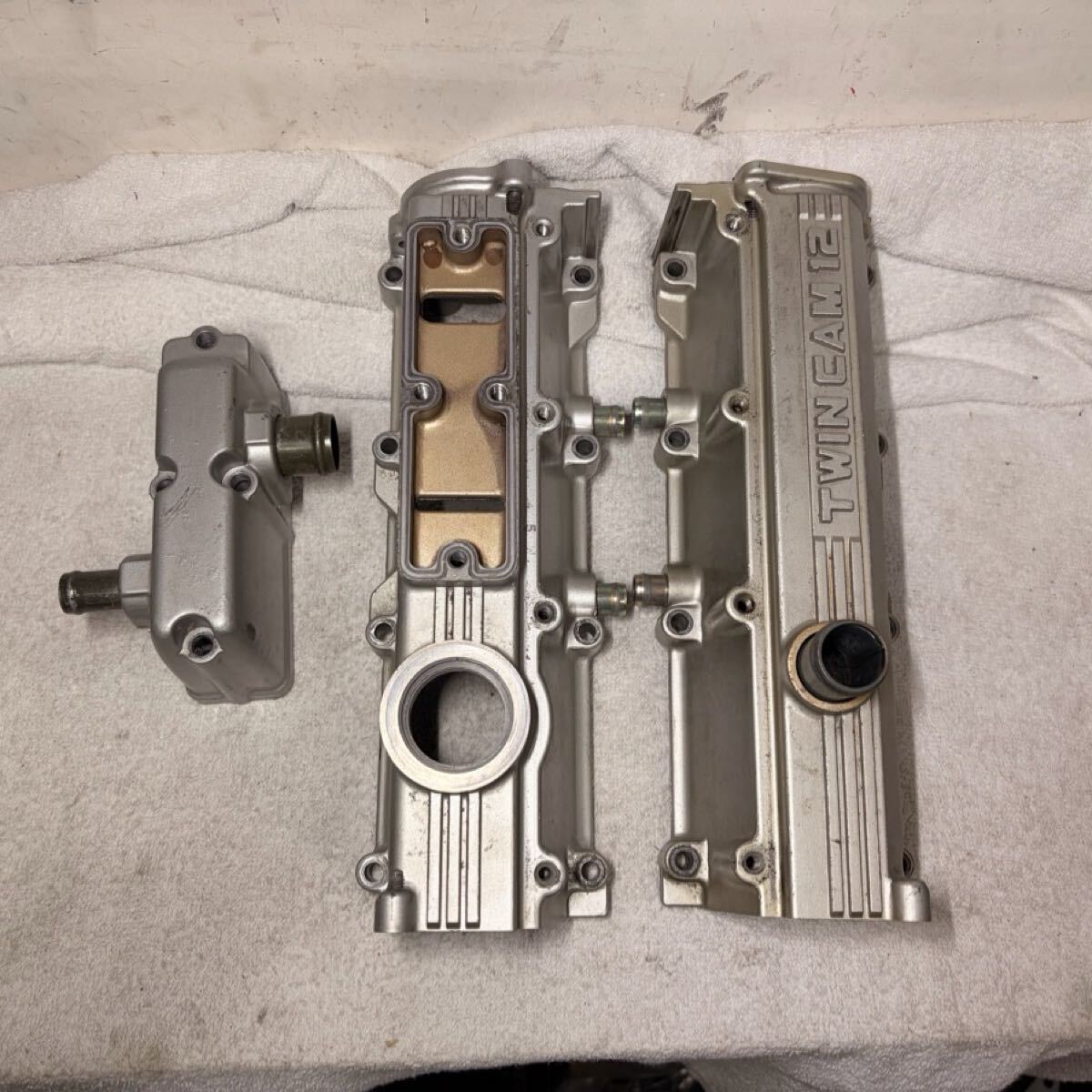 カプチーノ　F6A ツインカム純正カムシャフトホルダー/カムシャフト付　青 F6A カムカバー ヘッドカバー ツインカム カプチーノ EA11R(エンジン