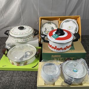 レトロ ホーロー 鍋のYahoo!オークション(旧ヤフオク!)の相場・価格を