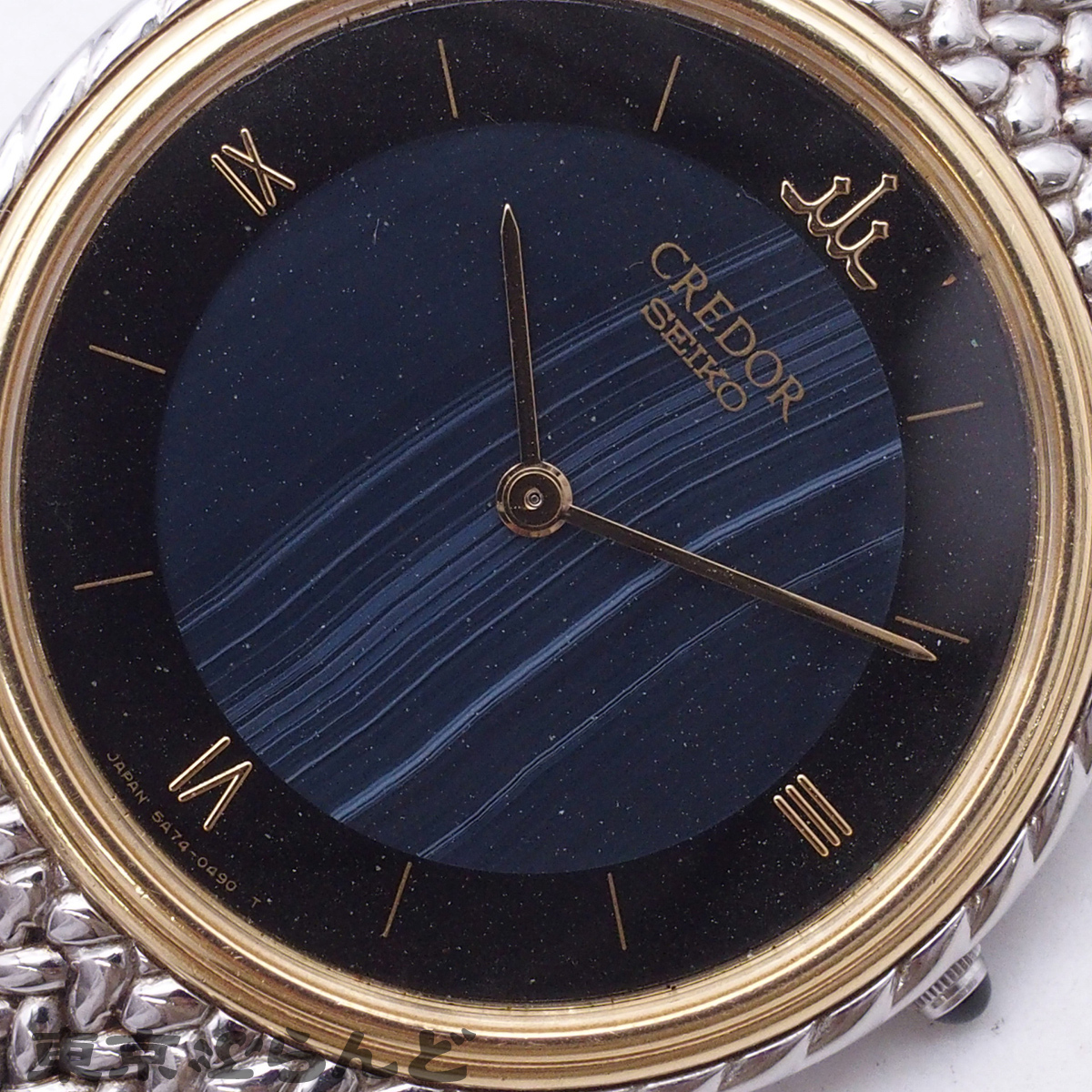 101872105 1円 セイコー SEIKO クレドール 青メノウ ブルーアゲート