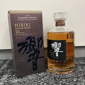1円〜！【サントリーウイスキー響21年】ウイスキー 酒 箱付き 未開栓