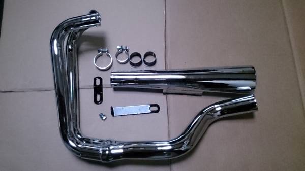 ホーク用 マック管 メッキ 新品 長期保管品 cb400t(マフラー本体（社外