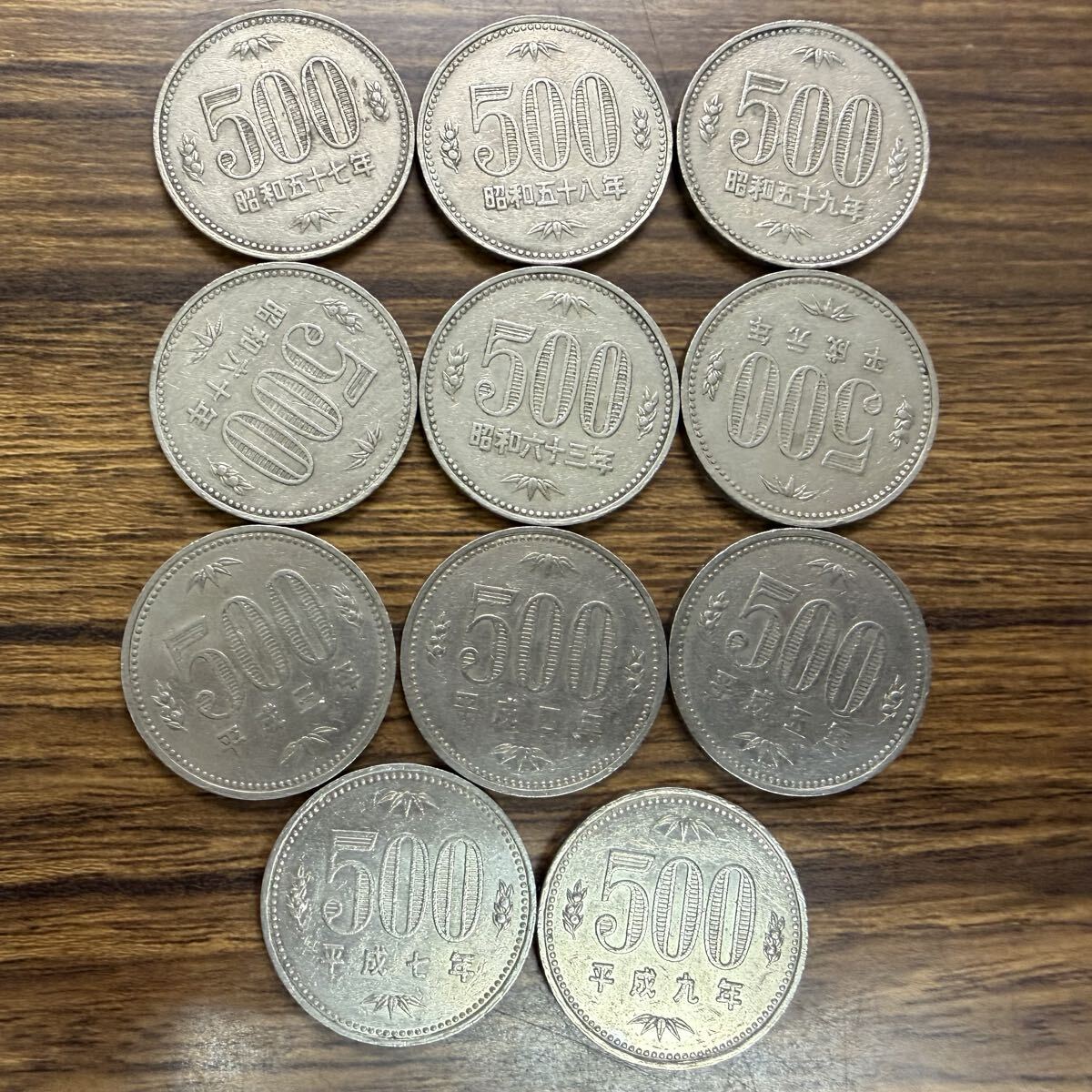 昭和57年 500円の値段と価格推移は？｜32件の売買データから昭和57年