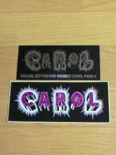 新品☆矢沢永吉☆CAROL/キャロルステッカー2枚セット＋おまけ(矢沢永吉
