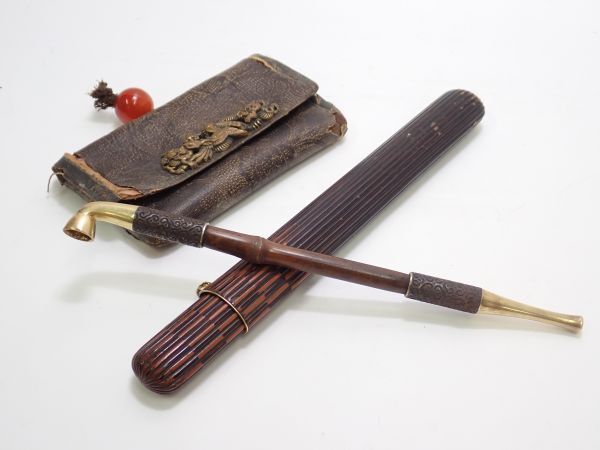 アンティーク★彫刻 煙管 キセル 龍 ★パイプ 煙管筒 中国骨董★古美術 アンティーク☆彫刻 煙管 キセル 龍 ☆パイプ 煙管筒 中国骨董☆古美術