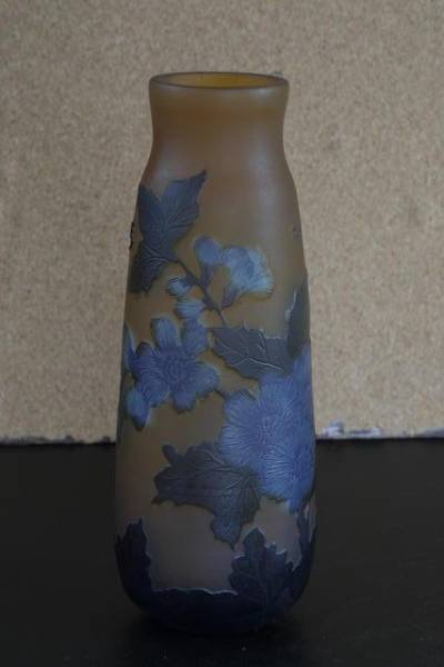 ルーマニア ガレ 花瓶 (エミール ガレ 蜻蛉文様 大型鉢 トンボ ルーマニア ガレ 花瓶 (エミール ガレ 蜻蛉文様 大型鉢 トンボ