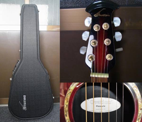 Ovation オベーション エレアコ Pinnacle CU-157 ハードケース付の入札
