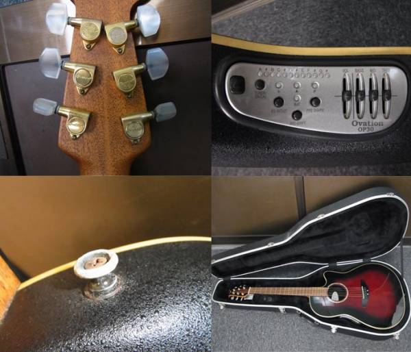 ■OvationオベーションUSA■Pinnacle CU157ハードケース付 Ovation オベーション エレアコ Pinnacle CU-157 ハードケース付の入札