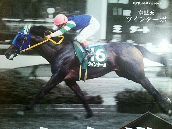 ま*ん様 競馬ポスターB1：ツインターボ 「2014年 第50回 七夕賞」 SALE 送料無料 ツインターボ 2014七夕賞ポスター 競馬JRA(競馬)｜売買
