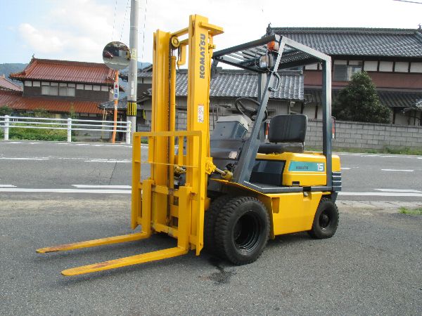 コマツ FG15-15 1.5t ガソリンフォークリフト 598h(建設機械、重機