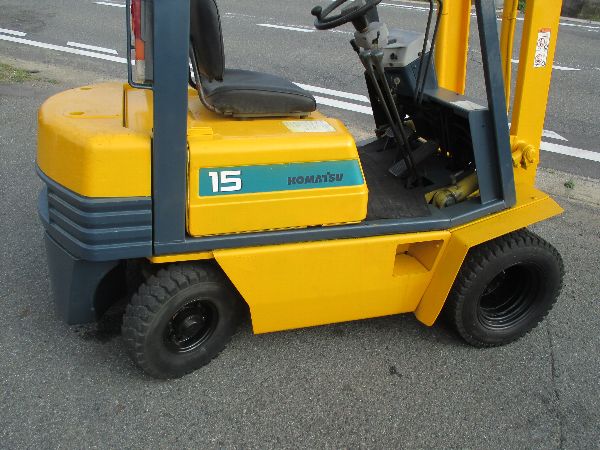コマツ FG15-15 1.5t ガソリンフォークリフト 598h(建設機械、重機