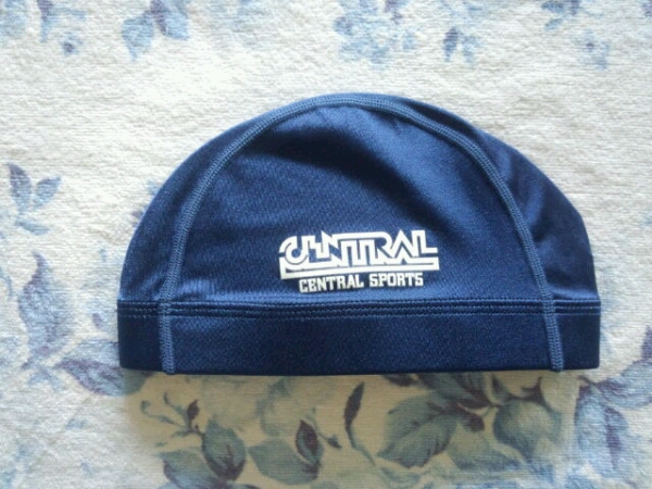 美品☆セントラルスポーツスイミングキャップ紺色Ｌsize☆_1