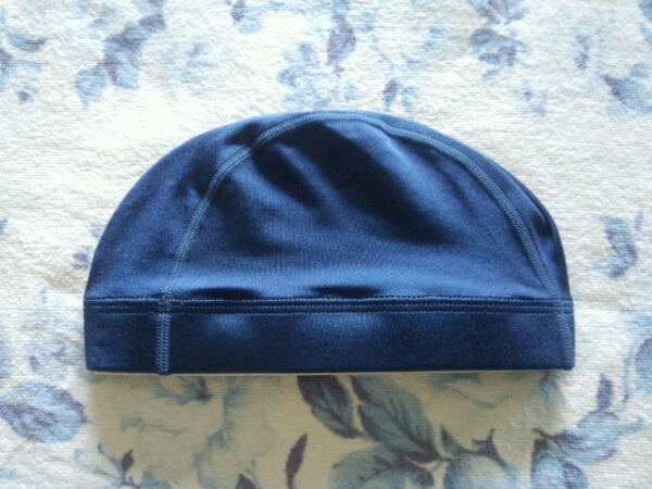 美品☆セントラルスポーツスイミングキャップ紺色Ｌsize☆_2
