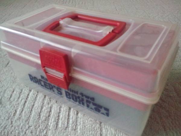 タミヤ 当時物 部品とミニ四駆１台＋レーサーズボックス_1