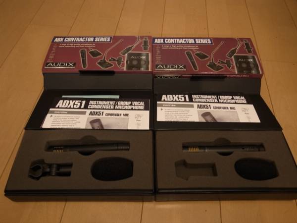 AUDIXコンデンサマイク（ADX51）×2本セット_1