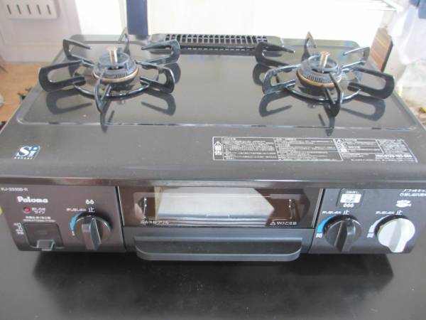 パロマ　ガスコンロ　プロパン用　ＫＪ－３３３ＳＢ－Ｒ　中古_1