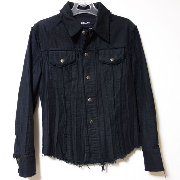 SHELLAC ほつれ加工デニムジャケット Gジャン シェラック 44