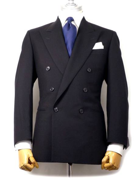 1円～★CHRRUTI1881 チェルッティ★DR20B10黒 カシミヤ混WJK A6